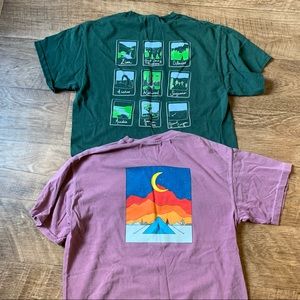 2 Serengetee graphic tees camping national park